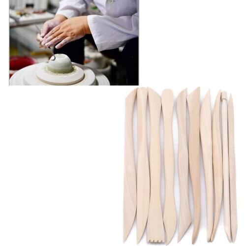 10pcs/set Clay Sculpting Kit Tools Plasticine Pottery Ceramics Sculpting Tool DIY Dotting Pen Polymer Clay Modelling Ball Tools