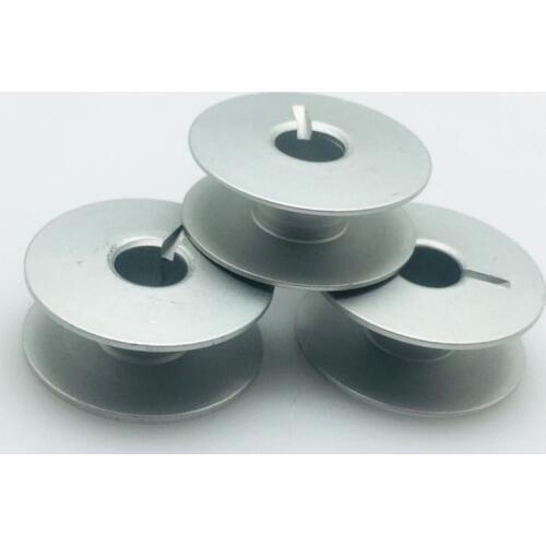 10Pcs/Lot Industrial Sewing Machine Aluminum Bobbins,Grooved bobbins #40264 For Pfaff Juki Brother...7YJ326