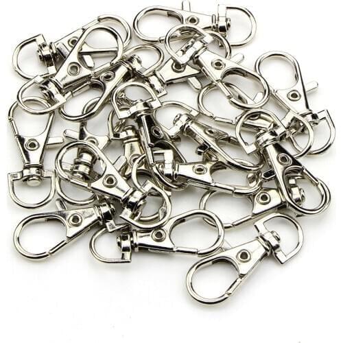 10pcs/pack Portable Metal Lanyard Hook Swivel Snap Lobster Clasp Clips For Bag Parts & Accessories Wholesale