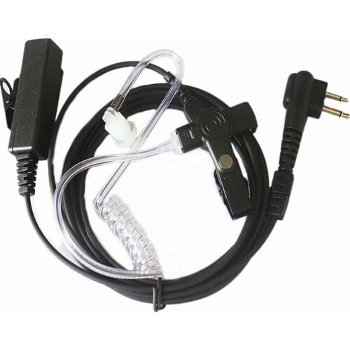 10x 2 pin Surveillance Earpiece Headset PTT For Motorola Two Way Radio SV10 SV11 SV11D SV21 SV12 SV22 SU210 SU22