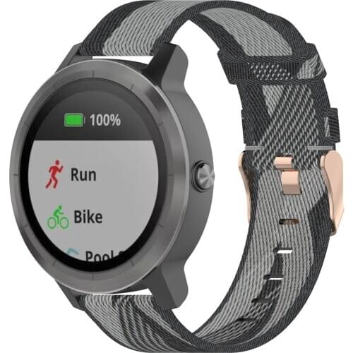 18MM 20MM 22MM Nylon Watch Strap For Garmin Venu GarminMove 3 Garmin Active S Vivoactive 4 4S Smart Wristband Quick Release Band