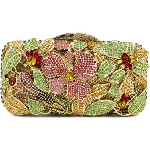 18x9.5CM Rhinestone Bag Corrugated Metal Crystal Evening Bag Diamond Bag Women Clutch Bag a6899