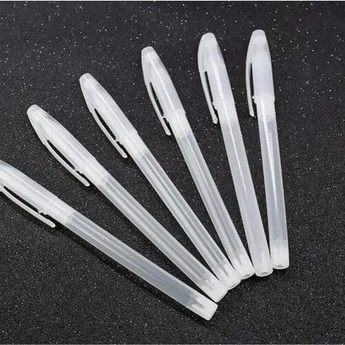 20Pcs/Set New Gel Pen Shell Case Transparent Ballpoint Pen Cap Pen Shell Cover School Supplies