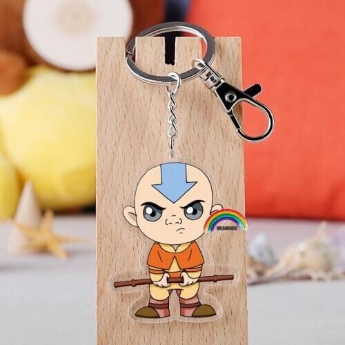 2020 Anime Avatar:The Last Airbender Keychain Cartoon Figure Aang Katara Azula Acrylic Pendant Keyring 22 PICS