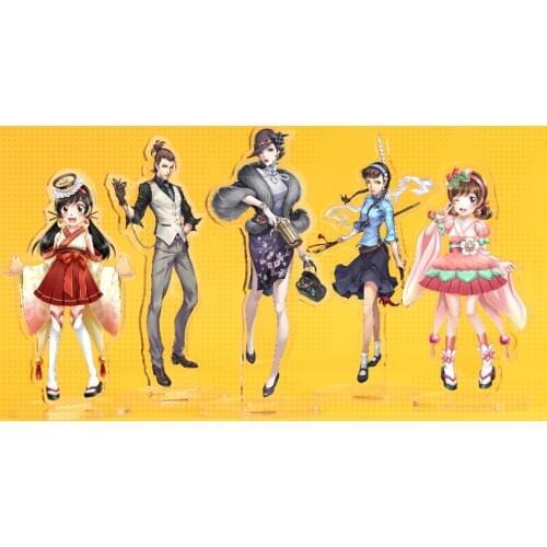 2020 VOGRACE OEM logo custom clear acrylic standee wholesale printing cartoon anime transparent stand keychains for promotional