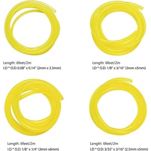 2021 New 4 Size Petrol Fuel Line Hose Tube For Common 2 Cycle Small Engine & Chainsaw New