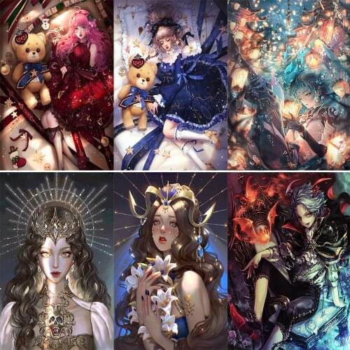 5D DIY Diamond Painting Mosaic Embroidery Cartoon Character Portrait Painting Sale Full Square/Round Inlaid Diamond High Quality