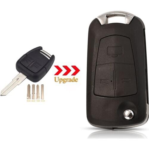 Kutery 3 Buttons Replacement Modified Flip Folding Remote Car Key Shell Case For Opel Vauxhall Astra Corsa Vectra Zafira