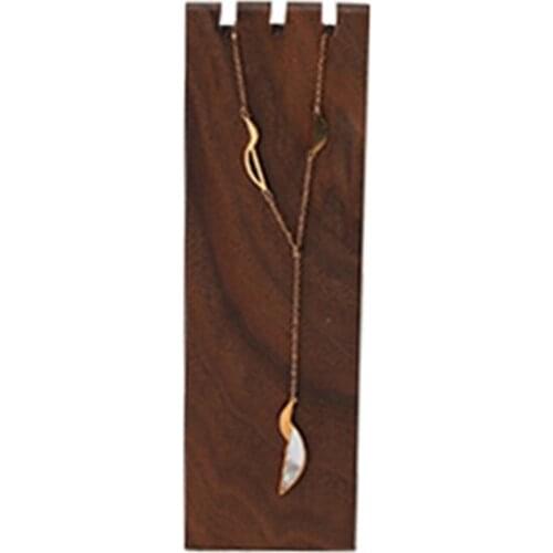 40GB Wood Necklace Stand Holder Shelf Jewelry Display Rack Bracket Organizer Gifts