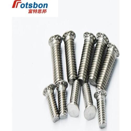 FHS-440-8 Round Head Studs Self-clinching Blind Rivet Protruding Stud Clinch PC Screw Platen Screws Sheet Metal Vis PEM Standard