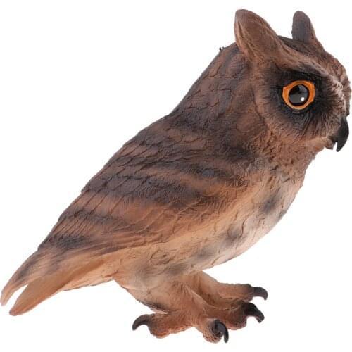 Lovoski Figurines and Statues Owl Bird Ornaments Realistic for Home Decor