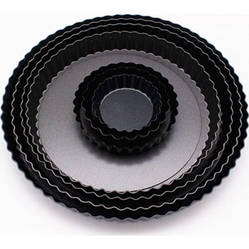 8/10/12/20/22/24/26/28cm Pie Muffin Cupcake Pans Non-Stick Tart Flan Pan Molds Pizza Cake Mold Removable Bottom Round Bakeware