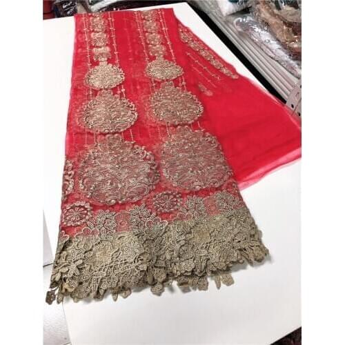 Classic design on Sales factory price french lace fabric African sewing tulle lace classic and unique for party dres JRB-52606