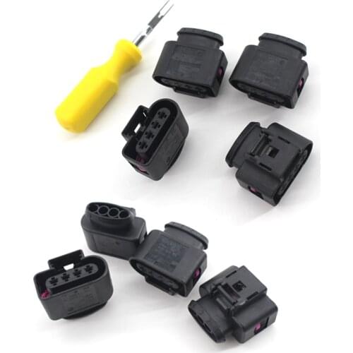 8PCS/Set Ignition Coil Connector Repair Kit Harness Plug Wiring fit for Audi VW 8K0973724