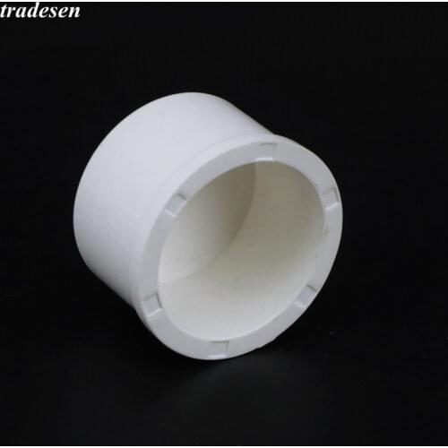 1pcs I.D 20~ 50mm Water Supply Pipe PVC End Cap Connector Garden Irrigation Water Pipe Plug Farm Hydroponic UPVC Pipe Fittings