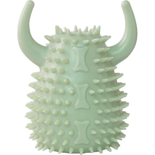 Legendog New Pet Chew Toy Interactive Ox Horn Shape Creative Dog Rubber Toy Puppy Squeaky Toy Teeth Cleaning Toy Pet Products