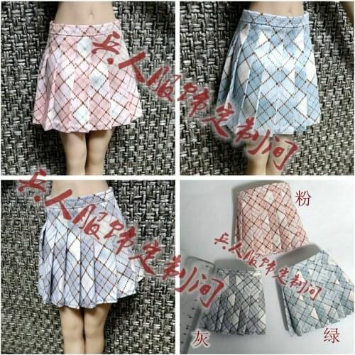 1/6 Scale Female Soldier Fresh Pleated Skirt Model for 12" Body Action Figure