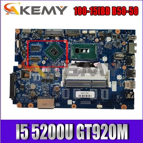 Akemy CG410/CG510 NM-A681 Motherboard For Lenovo 100-15IBD B50-50 Laptop Motherboard CPU I5 5200U GT920M DDR3 100% Test
