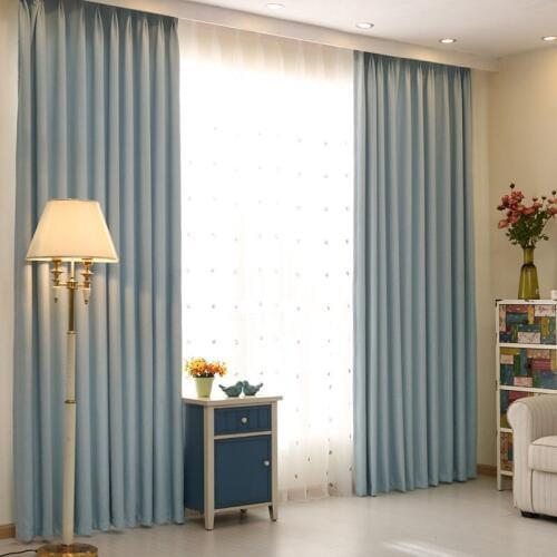 Multicolor Cotton Linen Shading Curtain Simplicity Splicing Thickening Bedroom Living Room Study Customized Curtain
