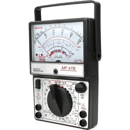 Multimeter MF47B Multifunctional Digital Screen Multimeter AC DC Voltage Current Detector Ammeter