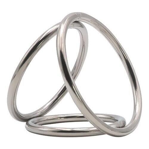 Stainless steel male penis ring three ring lock essence of sex with sex tools couple sex orgasm adult toys penis ring sex toys