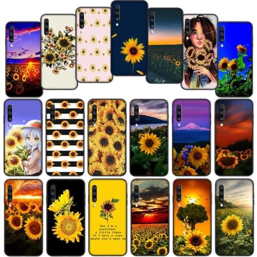 Sunflower Flower Soft Cover Case for Samsung Galaxy A11 A21 A21S A41 A51 A71 A81 A91 M11 M21 M31 M31S