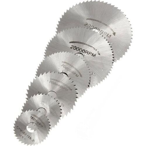 Kit HSS Circular Drive Saw Blade Circular Teeth + Mandrel for Dremel