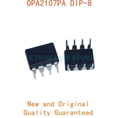 10PCS OPA2107PA DIP8 OPA2107P DIP-8 OPA2107 DIP new and original IC Chipset