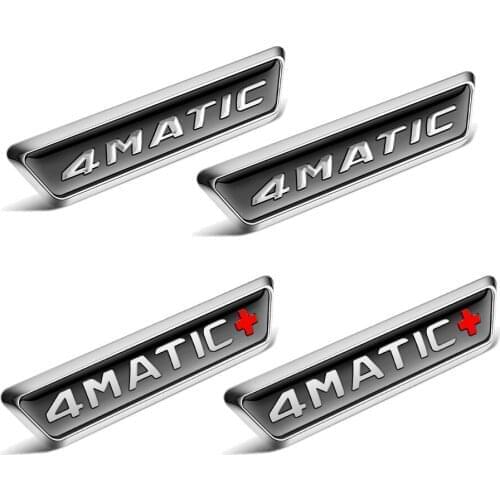 2pcs/lot 4MATIC Fender Sticker Wing Side Sticker For AMG Mercedes Benz Brabus Maybach V8 BITURBO /V12 BITURBO 4MATIC Sticker