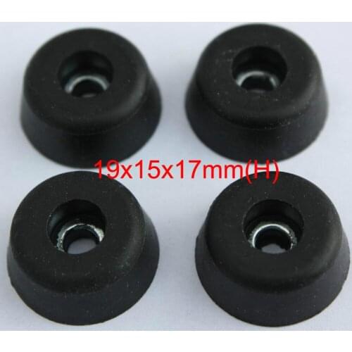 10 PCS Conical Shape Anti Skid Furniture Mat Table Chair Leg Cover Caps Feet Rubber Pads Floor Protector Cabinet Bumpers