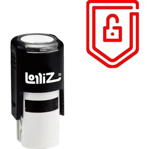 LolliZ Shield Self-Inking Rubber Stamp - Modern Symbol Series