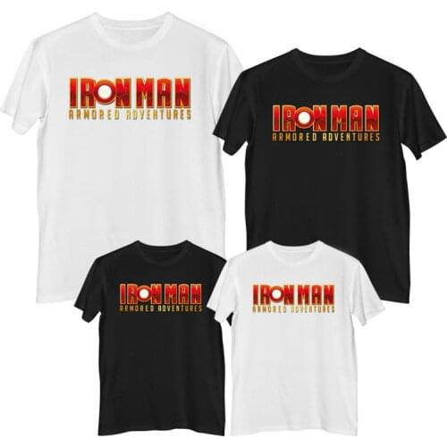 Marvel The Avengers Iron Man T-shirt Summer Comfortable 100% cotton Fashion Mens t-shirt clothes for teens Clothing for boys