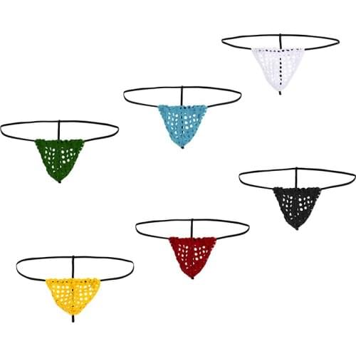Sexy Underwear Thongs See Through Mesh Mens Underwear Mens Sexy Underpants Lingerie Men Thongs and G Strings Tanga Hombre