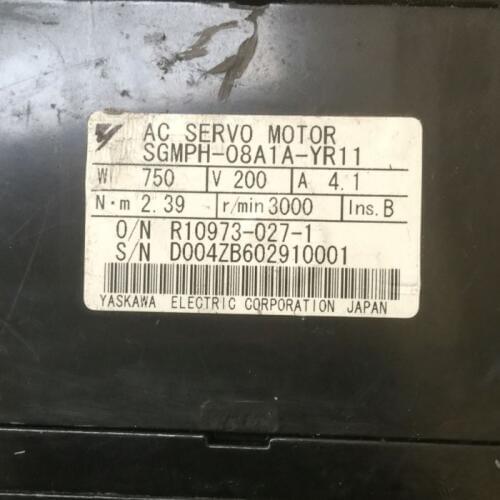 Used Tested Working SGMPH-08A1A-YR11 AC SERVO MOTOR