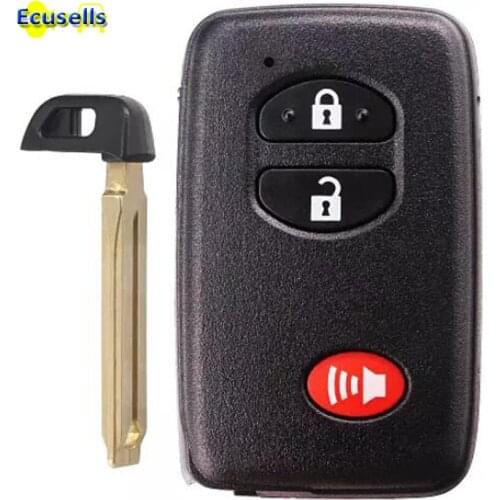 Smart Card 2+1/3 button ASK314.3Mhz ID71-0140 Use for Toyota US Carmy Reiz Prado Aalon 2005-2010
