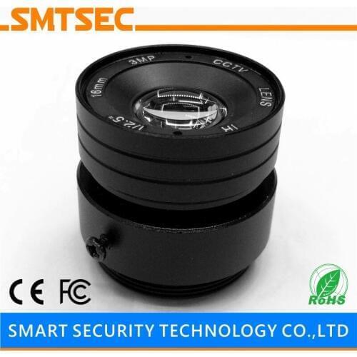 SMTSEC SL-1614MP HD 3MP 16mm F1.4 1/2.5" CS Mount CCTV Camera Lens for HD IP Security Camera