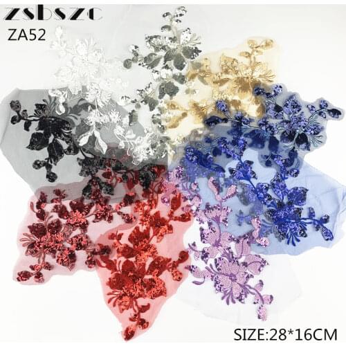 Sequins red beige red royal blue wedding dresses Barbie costumes costumes veil wedding shoes headwear clothing flower patch ZA52