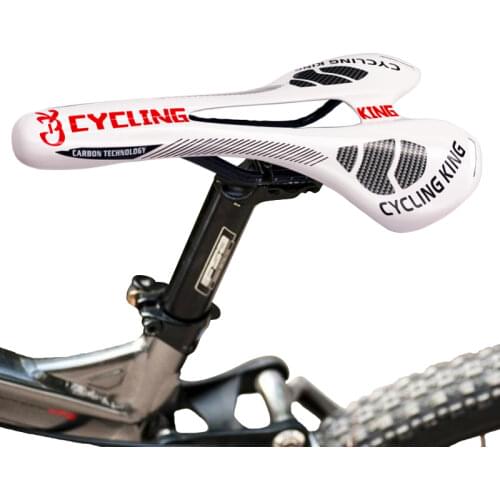 Full Carbon Fiber Light Bicycle Saddle Road Bike Seat 115g Smooth Hard texture Bicycle Carbon Cushion Carbon bicycle accessories