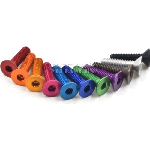 10pcs M3 inner hexagon countersunk head screws allen screw model airplane rack bolts color