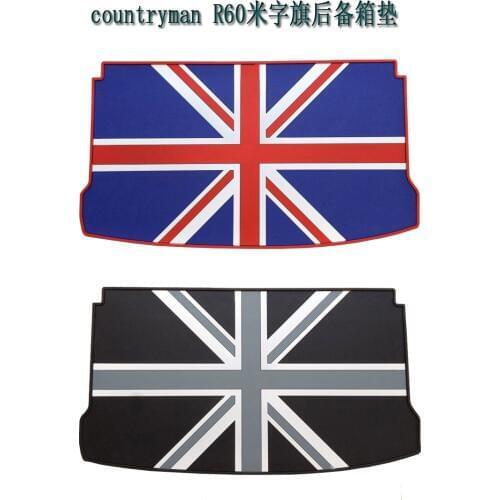 Waterproof Latex Green Rubber Car Trunk Mats for MINI Mini Cooper/clubman/countryman R56/R55/R60/56/F55 British Flag Style