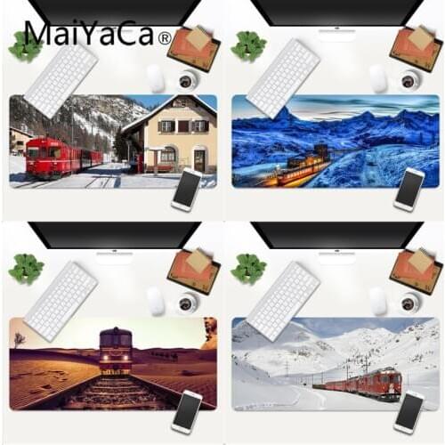 Railway train Gamer Speed Mice Retail Small Rubber Mousepad Gaming Mouse Mat xl xxl 600x300mm for dota2 cs go