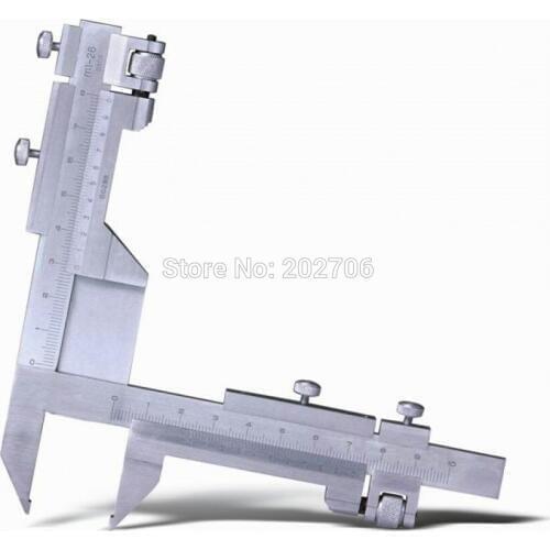 M1-26 Gear tooth caliper toothed wheel measure precision Vernier caliper gauge Gear tooth wheel Measuring tool