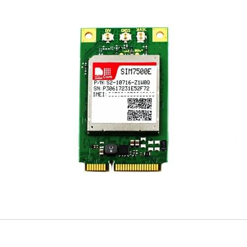 100% New&Original Mini Pcie SIM7500E SIM7500 LTE Cat-1 Module SIMCOM LTE-FDD B1/B3/B7/B8/B20 for EMEA/Korea/Thailand