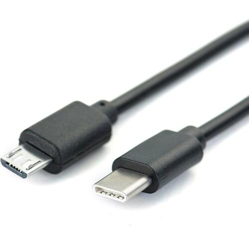 200pcs/lot USB 3.1 Type C to Micro USB Male Sync Charge OTG charger Cable Cord Adapter Mobile Macbook Data Wire Connector