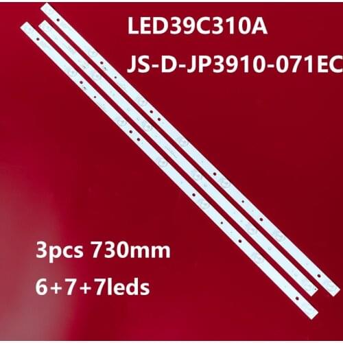 3pcs new 100%73cm LED Backlight strip Lamp For LED39C310A JS-D-JP3910-071EC JS-D-JP3910-061EC E39DU1000 MCPCB