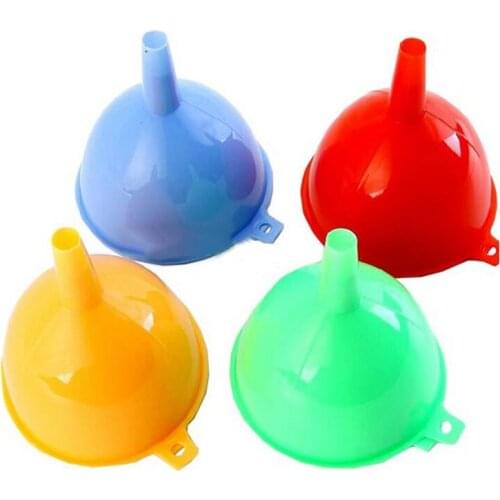 3Pcs Kitchen Lab Oil Fuel Water Refilling Plastic Filter Funnel 2" 3" 4" Diam For Camping Picnic
