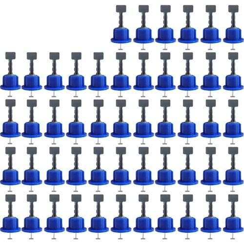 50Pcs Leveling System Kit for Tile Flat Ceramic Floor Wall Construction Tools Reusable Tile Leveling System Kittile