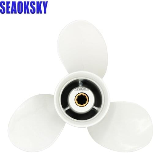 63V-45943-00-EL Aluminum propeller 9 1/4x11-J for Yamaha 15HP Outboard Motor