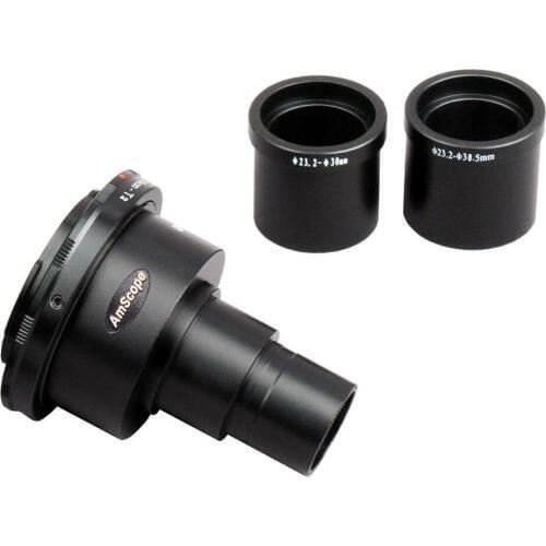 AmScope Nikon SLR/DSLR Camera Adapter for Microscopes CA-NIK-SLR