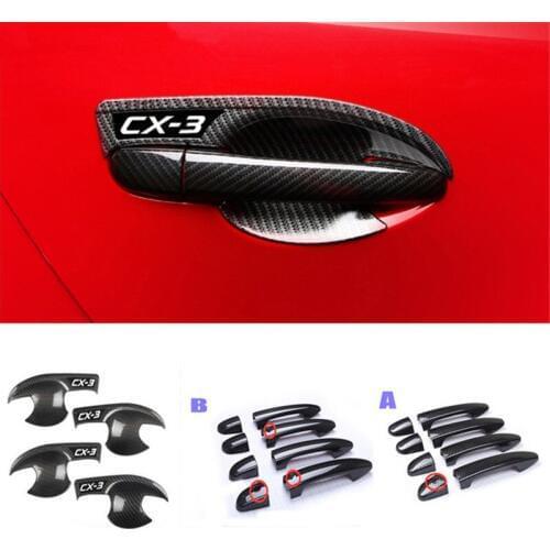 Car-styling Outside handle the outer door bowl decoration Car Accessories For Mazda CX-3 CX3 2016 2017 2018